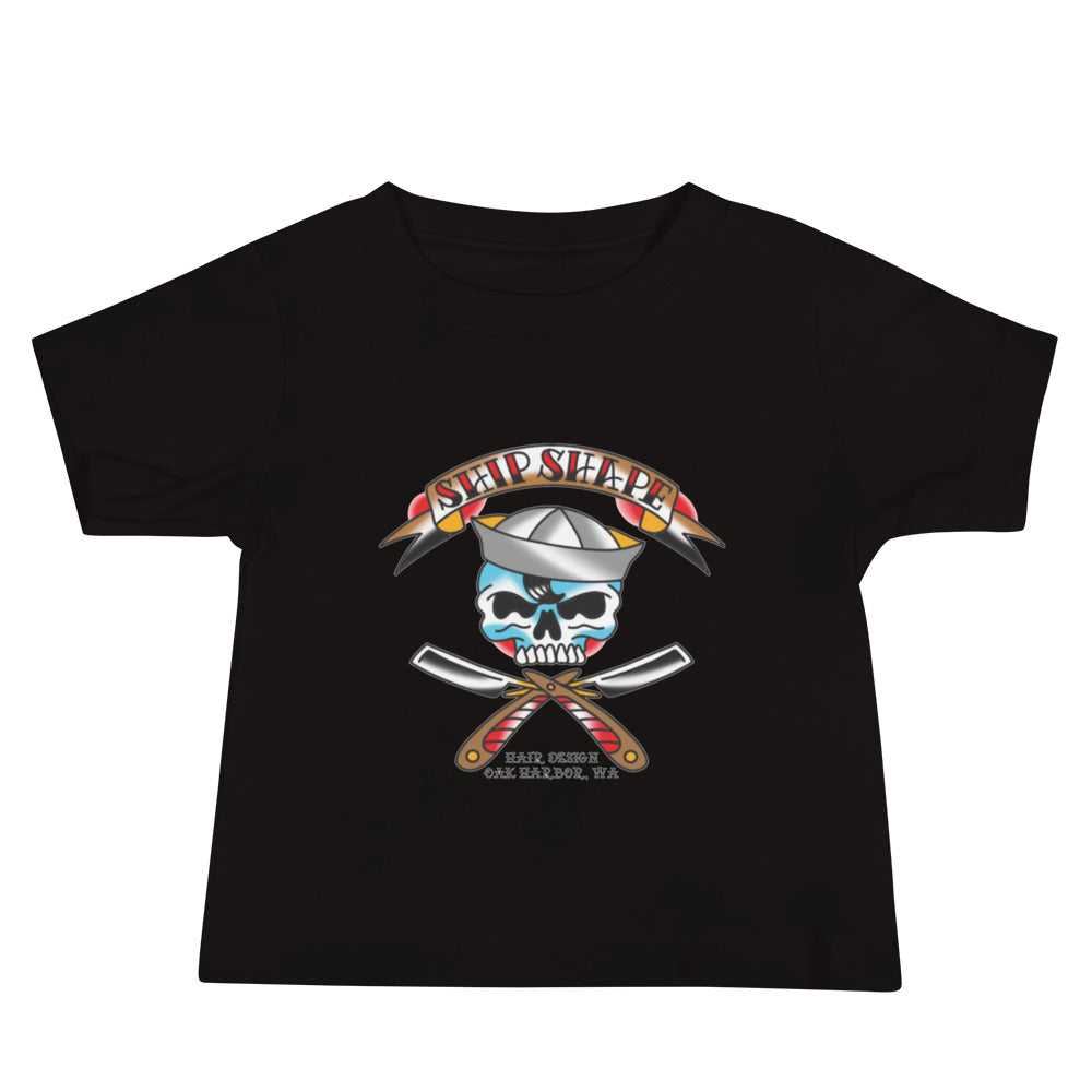 Baby Ship Shape Sailor Skull Jersey Short Sleeve Tee