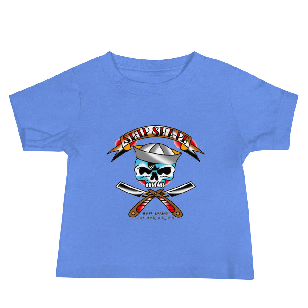 Baby Ship Shape Sailor Skull Jersey Short Sleeve Tee