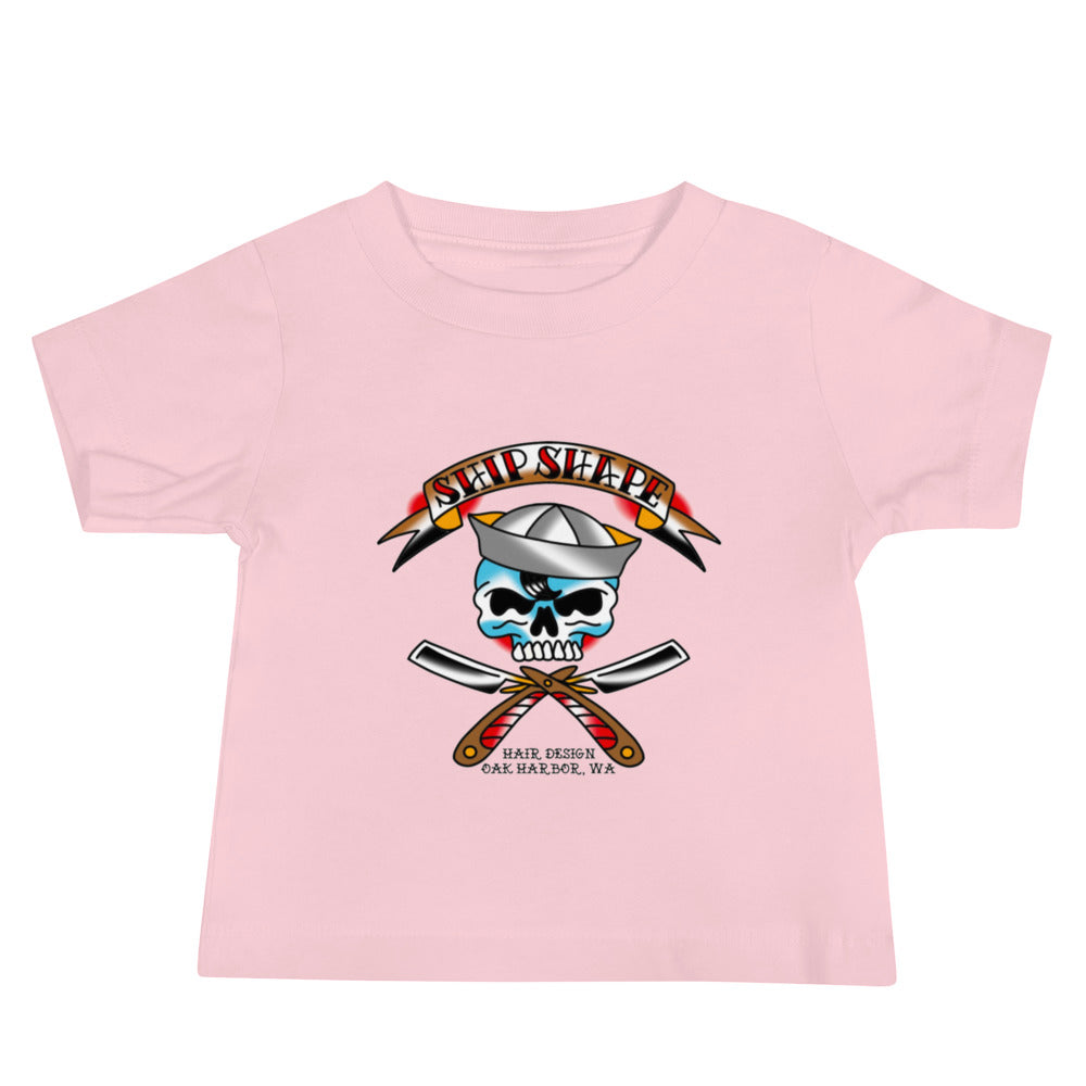 Baby Ship Shape Sailor Skull Jersey Short Sleeve Tee