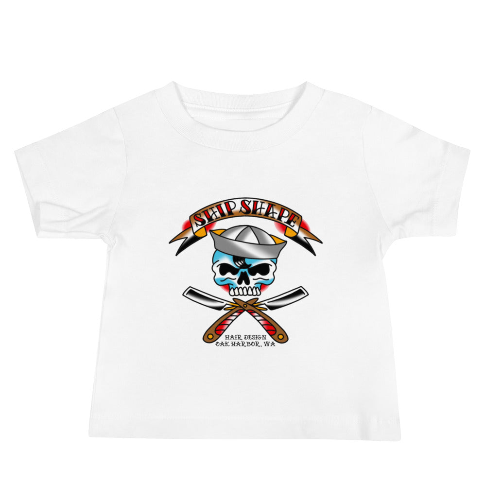 Baby Ship Shape Sailor Skull Jersey Short Sleeve Tee