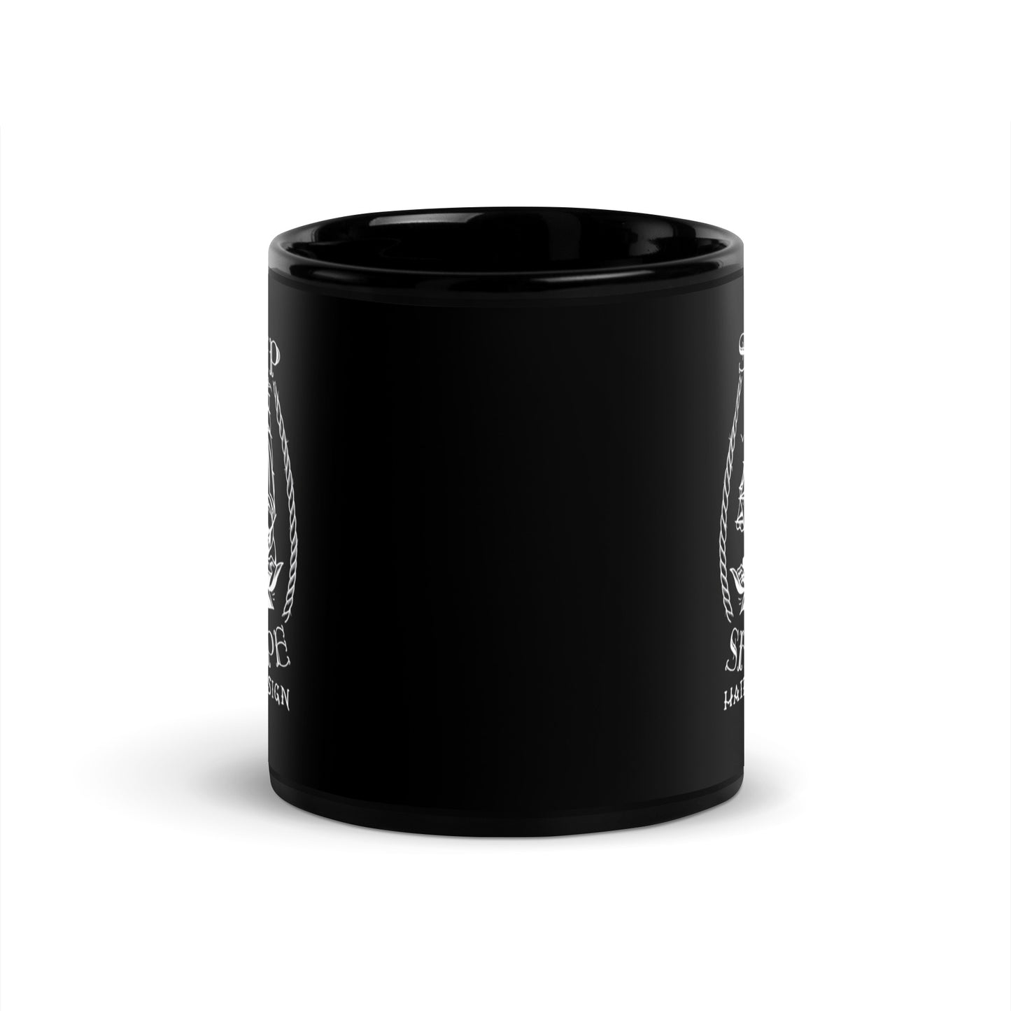 Ship Shape OG Logo Black Glossy Mug