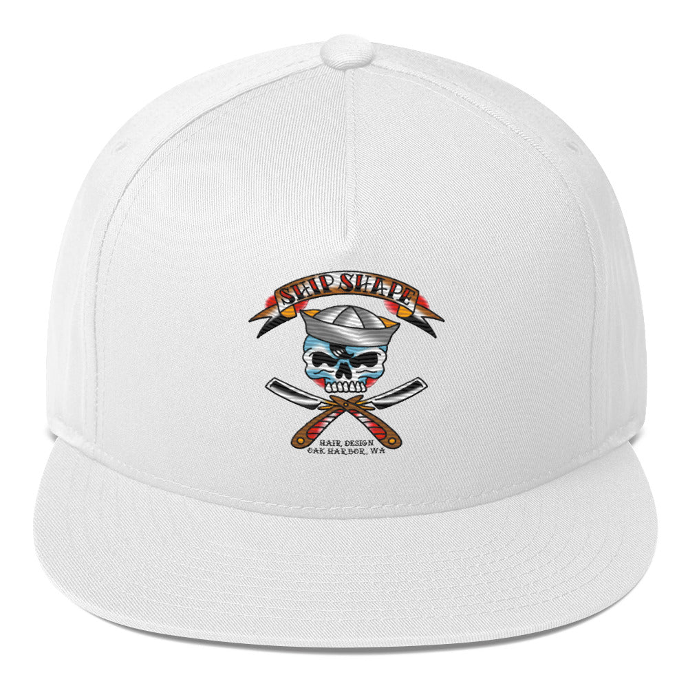 Ship Shape Sailor Skull Flat Bill Cap