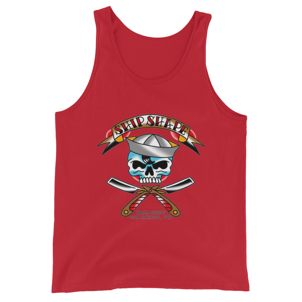 Ship Shape Sailor Skull Men's Tank Top