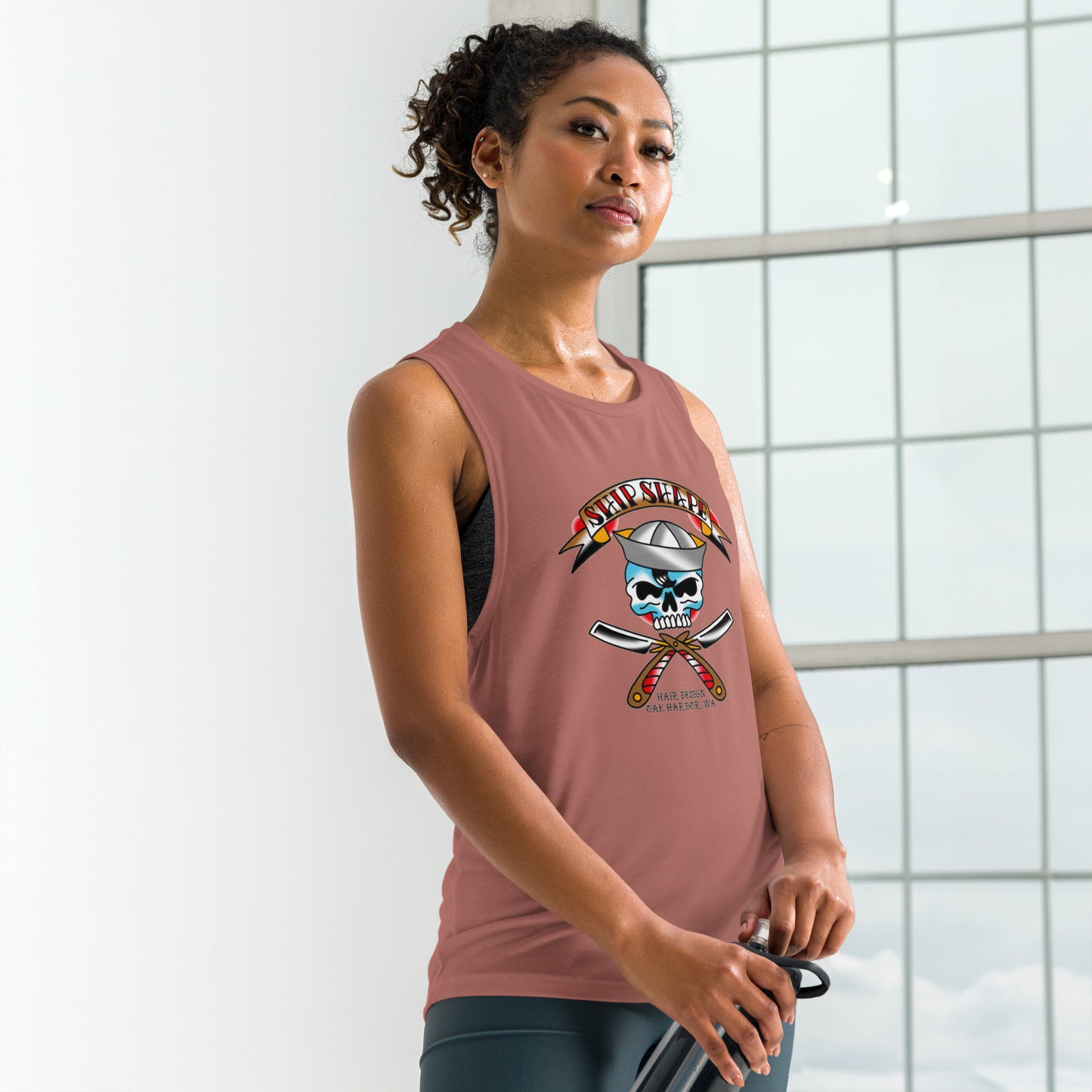 Ship shape Sailor Skull Ladies’ Muscle Tank