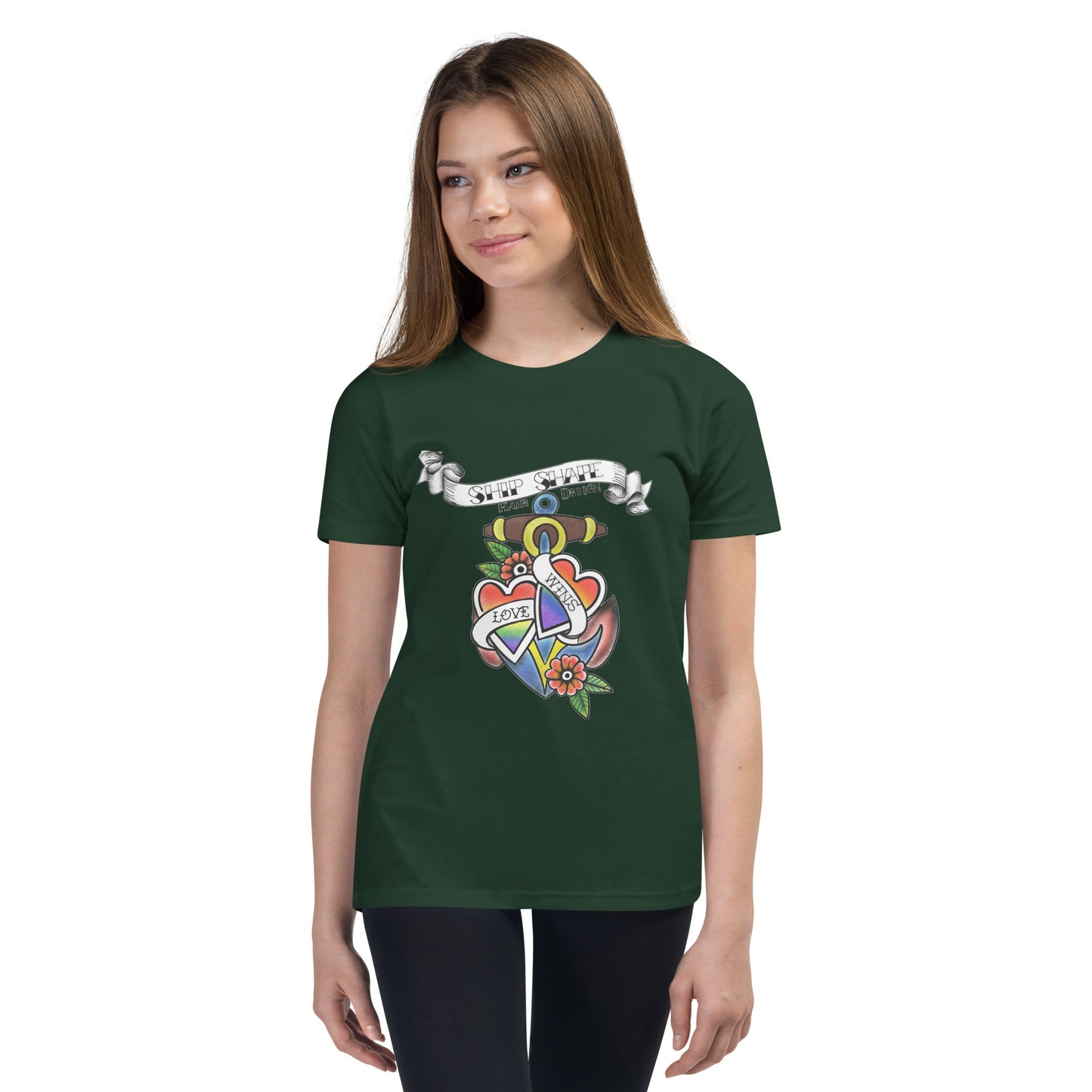 LOVE WINS Pride 2024 Youth Short Sleeve T-Shirt